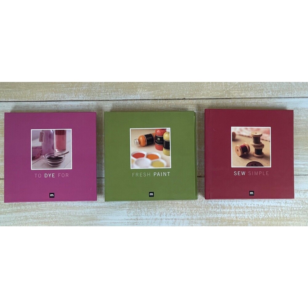 Set Of 3 Making Memories Scrapbook Idea Books Sew Simple Fresh Paint To Dye For
